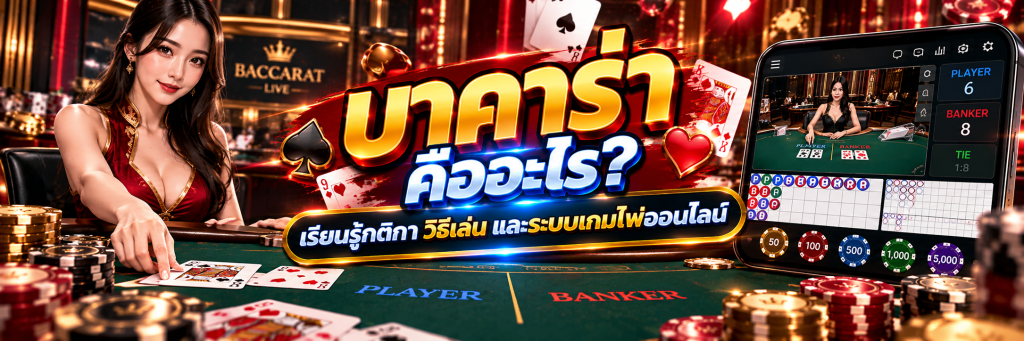 บาคาร่า คืออะไร? เรียนรู้กติกา วิธีเล่น และระบบเกมไพ่ออนไลน์