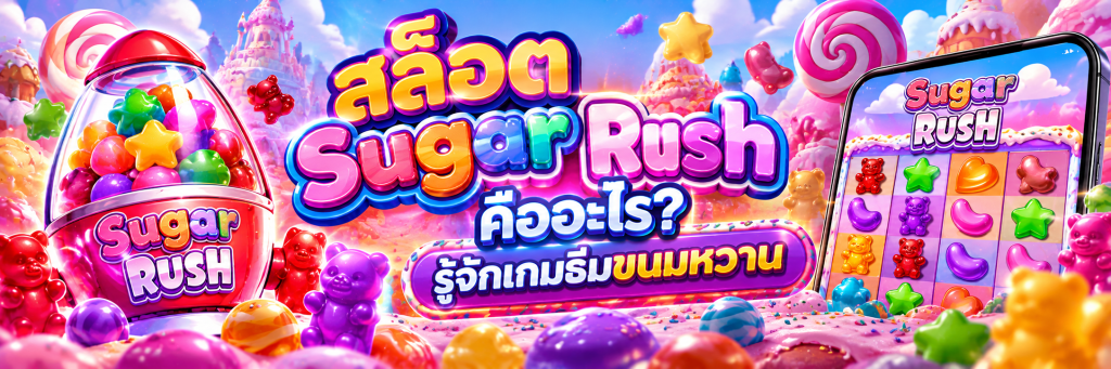 สล็อต Sugar Rush คืออะไร? รู้จักเกมธีมขนมหวาน